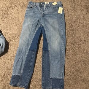 90s baggy jeans mid rise